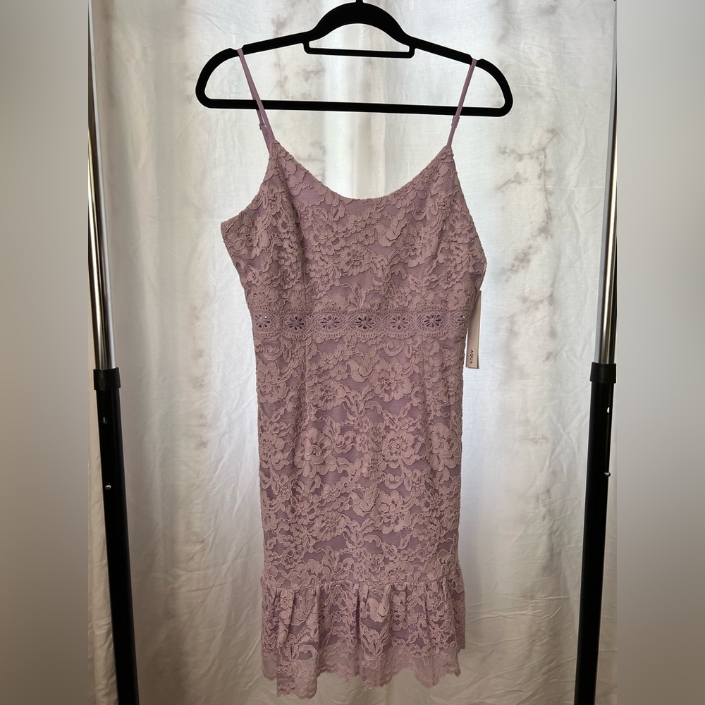 Aqua lilac purple lace dress (NWT, NW)